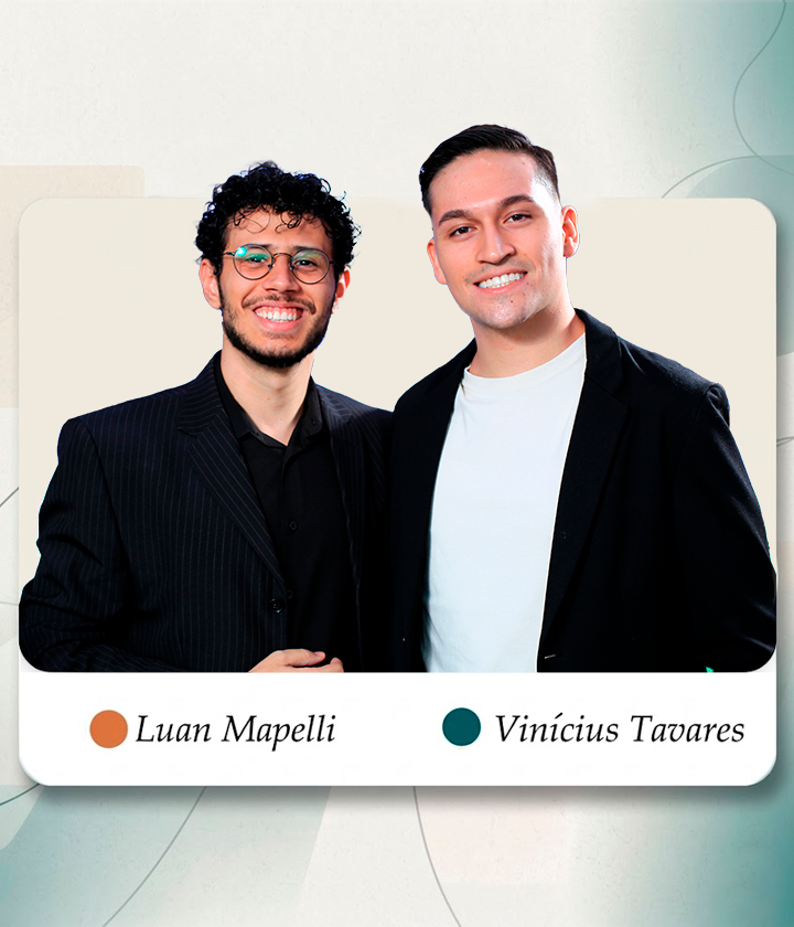 Ilustração acolhedora da equipe Mapelli & Tavares em ambiente clínico premium